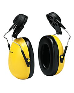 Optime 98 Earmuffs, 23 dB NRR, Yellow, Cap Attached