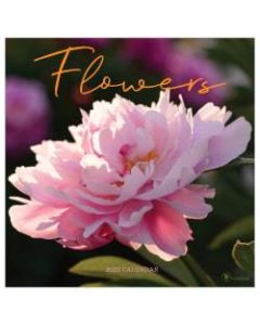 TF Publishing Scenic Wall Calendar, 12in x 12in, Flowers, January To December 2022