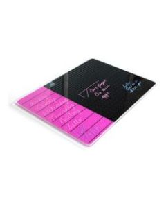 Floortex Viztex Glacier Plan And Grid Magnetic Unframed Dry-Erase Whiteboard, 17in x 23in, Violet