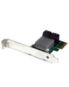 StarTech.com 4 Port PCI Express 2.0 SATA III 6Gbps RAID Controller Card with HyperDuo SSD Tiering - Serial ATA/600 - PCI Express 2.0 x2 - Plug-in Card - RAID Supported - JBOD, 1, 0, 1+0 RAID Level - 4 Total SATA Port(s) - 4 SATA Port(s) Internal