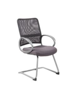 Boss Mesh Guest Chair, Charcoal Gray/Pewter
