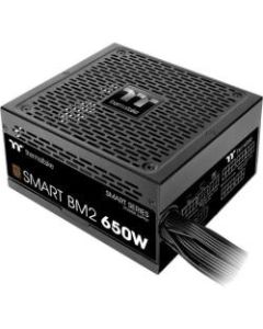 Thermaltake Smart BM2 650W - TT Premium Edition - Internal - 120 V AC, 230 V AC Input - 3.3 V DC @ 20 A, 5 V DC @ 20 A, 12 V DC @ 54 A, 12 V DC @ 300 mA, 5 V DC @ 2.5 A Output - 650 W - 1 +12V Rails - 1 Fan(s) - 85% Efficiency