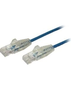 StarTech.com 10ft CAT6 Cable - Slim CAT6 Patch Cord - Blue Snagless RJ45 Connectors - Gigabit Ethernet Cable - 28 AWG - LSZH (N6PAT10BLS)