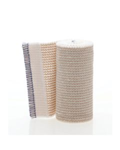Medline Non-Sterile Matrix Elastic Bandages, 4in x 5 Yd., White/Beige, Box Of 10