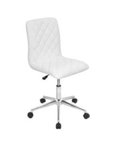 LumiSource Caviar Bar Stool, White