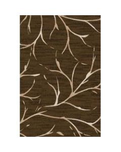 Flagship Carpets Printed Rug, Moreland, 4ftH x 6ftW, Dark Chocolate