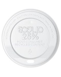 Eco-Products EcoLid Hot Cup Lids, 20 Oz, 25% Recycled, Off White, Case Of 600 Lids