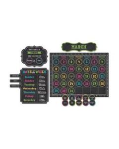 Teacher Created Resources Calendar Bulletin Board Set, 24in x 18in, Chalkboard Brights