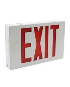 Sylvania "Exit" Rectangular LED Lighted Sign, 7-1/2inH x 11-1/2inW x 1-1/2inD, Red