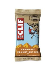 Clif Bar Crunchy Peanut Butter Energy Bar - Individually Wrapped - Peanut Butter - 2.40 oz - 12 / Box
