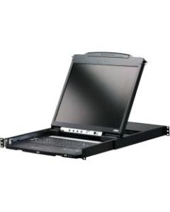 ATEN CL5800N Rackmount LCD-TAA Compliant - 1 Computer(s) - 19in - SXGA - 1280 x 1024 - 2 x PS/2 Port - 1 x USB - Keyboard - TouchPad