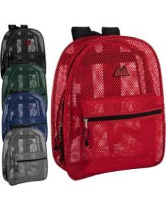 Trailmaker Mesh Backpacks, Assorted Colors, Pack Of 24 Backpacks