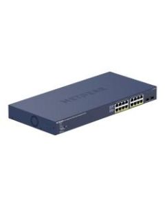 Netgear GS716TP Ethernet Switch - 16 Ports - Manageable - 4 Layer Supported - Modular - 2 SFP Slots - 193.90 W Power Consumption - 300 W PoE Budget - Twisted Pair, Optical Fiber - PoE Ports - Rack-mountable, Desktop - Lifetime Limited Warranty