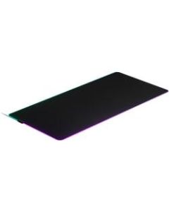 SteelSeries Cloth RGB Gaming Mousepad - 0.16in x 48.03in x 23.23in Dimension - Silicon, Rubber - Anti-slip - Retail