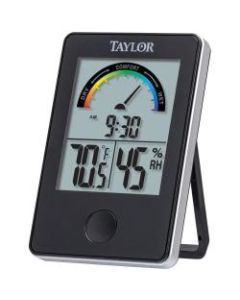 Taylor 1732 Indoor Digital Comfort Level Station with Hydrometer - Humidity Indicator - For Indoor - Black