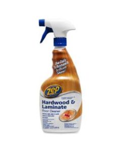Zep Hardwood & Laminate Floor Cleaner - Spray - 32 fl oz (1 quart) - 12 / Carton - Brown