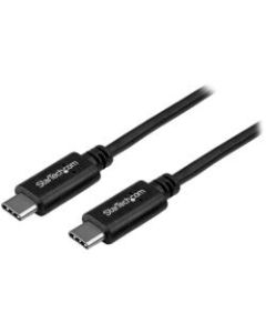 StarTech.com 1m 3ft USB C Cable - M/M - USB 2.0 - USB-IF Certified - USB-C Charging Cable - USB 2.0 Type C Cable - First End: 1 x Type C Male USB - Second End: 1 x Type C Male USB - 60 MB/s - Shielding - Nickel Plated Connector - Black