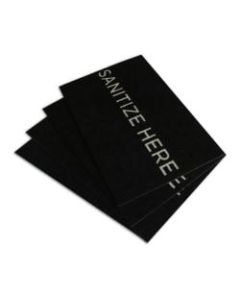 M + A Matting StepWell Sanitizing Mat Inserts, Black, Case of 4 Inserts