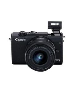 Canon EOS M200 - Content Creator Kit - digital camera - mirrorless - 24.1 MP - APS-C - 4K / 25 fps - 3x optical zoom EF-M 15-45mm IS STM lens - Wi-Fi, Bluetooth - black
