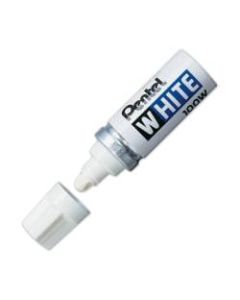 Pentel Felt Tip White Marker, Broad Point
