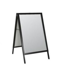 Azar Displays Slide In A-Frame Sign Holder, 43 1/2in x 24in x 28in, Black Plastic Frame