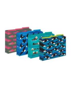 Barker Creek File Folders, Letter Size, Ocean Animals Design, Pack Of 12 Folders