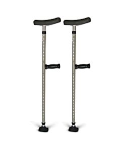 Medline Universal Single Tube Crutches, 1 Pair