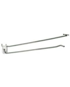 Azar Displays Galvanized Metal Wire Flip Scan Hooks, 11-7/8in, Pack Of 50 Hooks