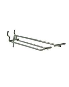 Azar Displays Galvanized Metal Flip Scan Loop Hooks, 6in x 1in, Pack Of 50 Hooks