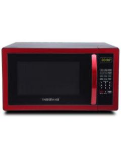 Farberware Classic 1.1 Cu Ft Countertop Microwave, Metallic Red