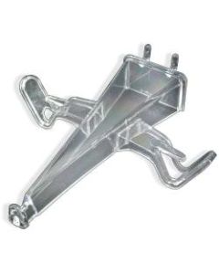 Azar Displays Open Eyeglass/Sunglass Holders For Pegboards/Slatwalls, 1-1/4inH x 6-5/8inW x 6-3/4inD, Clear, Pack Of 25 Holders