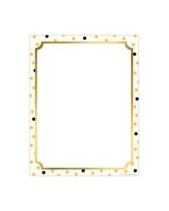 Barker Creek Computer Paper, 8 1/2in x 11in, Gold, Pack Of 50 Sheets