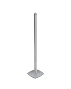 Azar Displays Sky Tower 4-Channel Metal Pole And Base, 75-5/8in x 18in, Silver