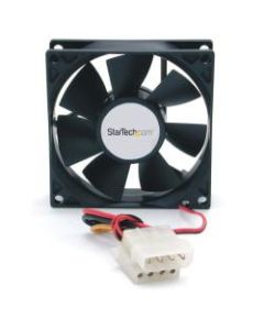 StarTech.com 80x25mm Dual Ball Bearing Computer Case Fan w/ LP4 Connector - System fan kit - 80 mm - Add additional chassis cooling with a 80mm ball bearing fan - pc fan - computer case fan - 80mm fan