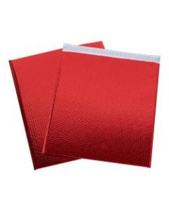 Office Depot Brand Glamour Bubble Mailers, 22-1/2inH x 19inW x 3/16inD, Red, Pack Of 48 Mailers