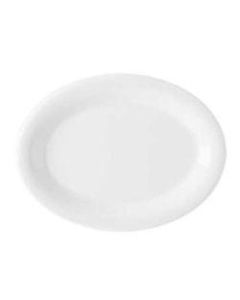 GET Enterprises Oval Platters, 9in x 12in, Diamond White, Set Of 12 Platters