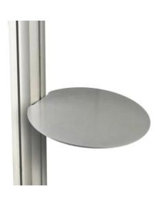Azar Displays Round Shelf For Sky Tower Displays, 10in, Silver
