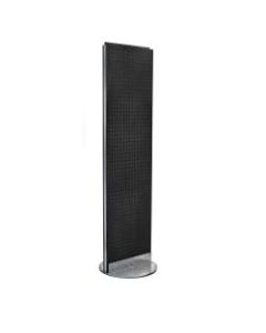 Azar Displays 2-Panel Pegboard Floor Display, 60in x 16in, Black