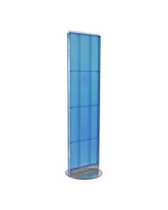 Azar Displays 2-Panel Floor Display Stand, 60in x 16in, Blue
