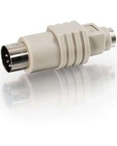 C2G PS/2 Female to AT Male Keyboard Adapter - 1 x Mini-DIN (PS/2) Female - 1 x DIN Male - Beige