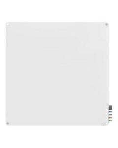 Ghent Harmony Magnetic Glass Unframed Dry-Erase Whiteboard, 48in x 48in, White