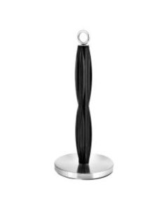 Alpine Paper Towel Holder, 14in x 6-11/16in, Black/Silver Ring