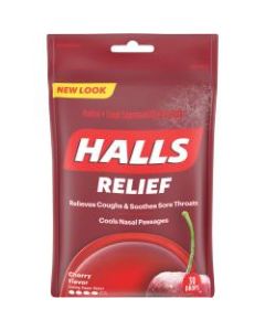 Cadbury Halls Cherry Cough Drops, Cherry, Box Of 12