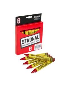 Crayola Staonal Marking Crayons, Large, Red, Box Of 8 Crayons