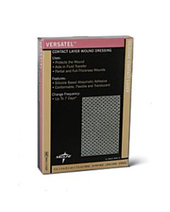 Versatel Contact Layer Dressings, 2in x 3in, Translucent, 10 Dressings Per Box, Case Of 5 Boxes