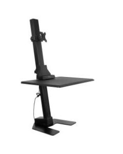 Mount-It MI-7951 Electric Standing Desk Converter, 23-1/8inH x 31-5/8inW x 7-15/16inD, Black