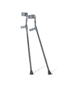 Medline Super Crutch XL Replacement Tips, Gray, Case Of 6 Sets