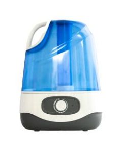Crane Ultrasonic Cool Mist Humidifier, 1.0 Gallons, 12 13/16in x 9 1/2in x 6 7/8in, Blue/White