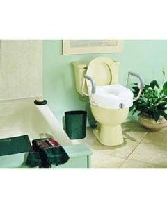 E-Z Lock Raised Toilet Seat, With Arms