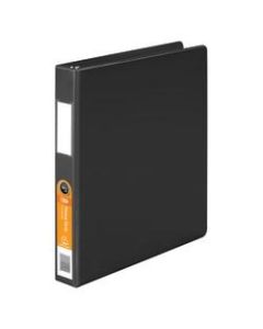 Wilson Jones Heavy-Duty 3-Ring Binder, 1in D-Rings, 42% Recycled, Black